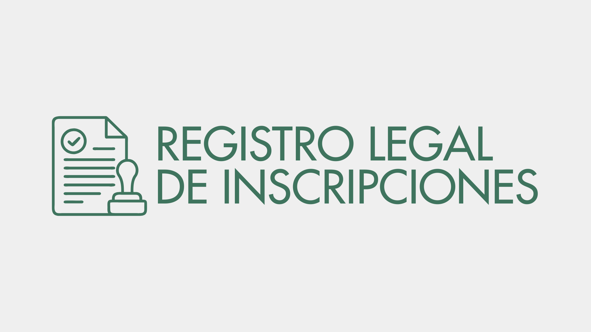 Registro Legal de Inscripciones